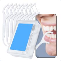 Fio Dental Palito Com Haste Flexível Para Aparelho Case 26Un
