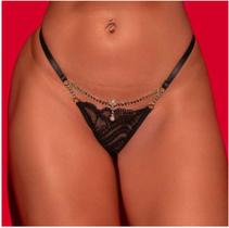 Fio Dental Tanga Fatale Strass Pimenta Sexy