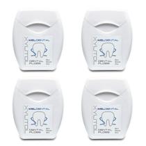 Fio dental Weldental Xilitol 50ml, pacote com 4 unidades, sem PFAS