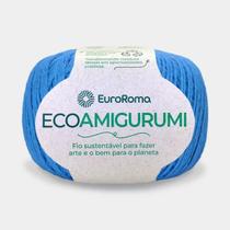 Fio Ecoamigurumi 254 Metros 8/7 160g Cor 901 Azul Piscina - EuroRoma Fio Ecoamigurumi 254 Metros 8/7 160g Cor 901 Azul Piscina - EuroRoma