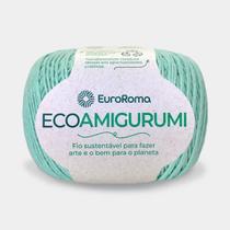 Fio Ecoamigurumi Verde Claro 254 Metros 160 Gramas NE 8/7 - Euro Roma Fio Ecoamigurumi Verde Claro 254 Metros 160 Gramas NE 8/7 - Euro Roma