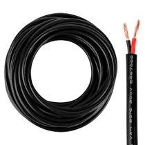 Fio elétrico: 10 AWG, 2 condutores, cabo de PVC trançado, 26 pés