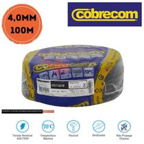Fio Elétrico 4.0mm Cobrecom Flexível 750V Rolo Com 100 Metros
