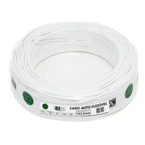 Fio Elétrico Cabo Flexível 2,5mm 750V Rolo 100 Metros Branco