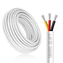 Fio elétrico DEKIEVALE 18 Gauge 3 Condutor 10m Branco Fio elétrico DEKIEVALE 18 Gauge 3 Condutor 10m Branco