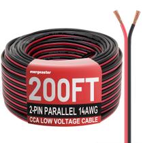 Fio elétrico Energeaster 14AWG 200FT 2 condutores vermelho preto