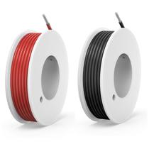 Fio elétrico Haerkn 22 AWG de silicone 8 m preto e vermelho Fio elétrico Haerkn 22 AWG de silicone 8 m preto e vermelho