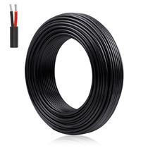 Fio elétrico LEDLightsWorld 22 AWG, 2 condutores, 20 m, preto Fio elétrico LEDLightsWorld 22 AWG, 2 condutores, 20 m, preto