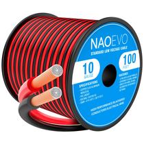 Fio elétrico NAOEVO 10 Gauge 100ft 2 condutores vermelho preto Fio elétrico NAOEVO 10 Gauge 100ft 2 condutores vermelho preto