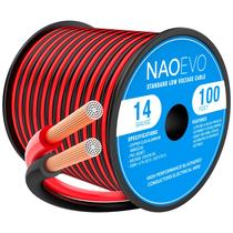 Fio elétrico NAOEVO 14 Gauge 30m Cabo vermelho preto 12V/24V DC