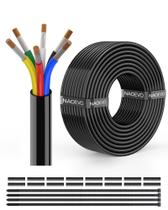 Fio elétrico NAOEVO 18 Gauge 6 Condutor 18 AWG PVC 30 pés Fio elétrico NAOEVO 18 Gauge 6 Condutor 18 AWG PVC 30 pés