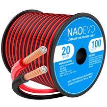 Fio elétrico NAOEVO 20 Gauge 30m Cabo vermelho preto 12V/24V DC