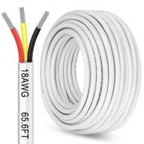 Fio elétrico YOEPLAVSE 18 AWG 65,6 pés/20m 3 condutores