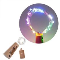 Fio Fada Rolha Garrafa 20 Led Com 2 Metros Enfeite Decoração Fio Fada Rolha Garrafa 20 Led Com 2 Metros Enfeite Decoração