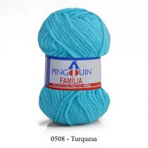 Fio Família Pingouin 40g Cor 508 Azul Turquesa