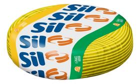 Fio Flexivel 4mm Sil Cabo Flexil 750v Rolo 100 M Amarelo Amarelo