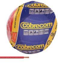Fio Flexível Cobrecom 2,50mm 450/750v Vermelho Rolo com 100 Metros