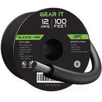Fio GEARit Silicone 12AWG 30m 600V Preto OFC