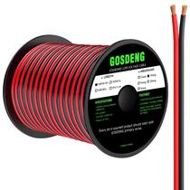 Fio GOSDENG 18 AWG 30 m 2 condutores vermelho e preto para baixa tensão Fio GOSDENG 18 AWG 30 m 2 condutores vermelho e preto para baixa tensão