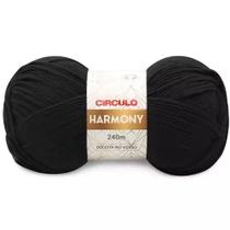 Fio harmony 240 metros 100 gramas cor 8990 preto Fio harmony 240 metros 100 gramas cor 8990 preto
