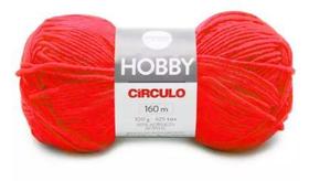 Fio Hobby Círculo Tex 625 - 160 Metros, 100 Gramas, Cor 6761 Coral Neon