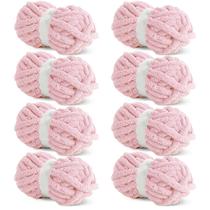 Fio HOMBYS Pink Chunky Chunky Chenille para crochê e tricô Fio HOMBYS Pink Chunky Chunky Chenille para crochê e tricô