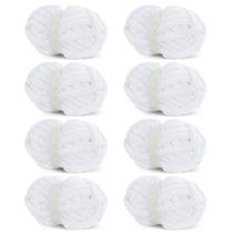 Fio HOMBYS Pure White Chunky Chunky para crochê 227g Fio HOMBYS Pure White Chunky Chunky para crochê 227g