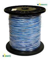 Fio Jumper Fdg 50x2 500 Metros Branco/azul 100% Cobre Fio Jumper Fdg 50x2 500 Metros Branco/azul 100% Cobre