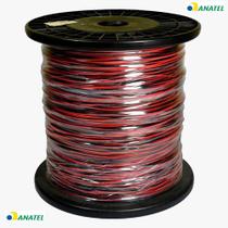 Fio Jumper Fdg 50x2 500 Metros Preto/vermelho 100% Cobre Fio Jumper Fdg 50x2 500 Metros Preto/vermelho 100% Cobre