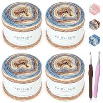 Fio Katech Fairyland para crochê e tricô 4x100g 60% algodão