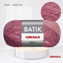 Fio Lã Batik 100% Acrílico 360m da Circulo Tex 277 para Crochê e Tricô Cor:9505 - AMEIXA