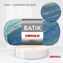 Fio Lã Batik 100% Acrílico 360m da Circulo Tex 277 para Crochê e Tricô Cor:9969 - CAMINHO DO MAR