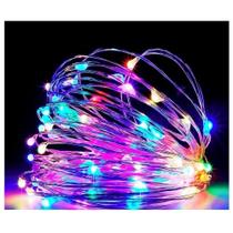 Fio LED Luz Colorida 100 Lâmpadas USB com Música 10M