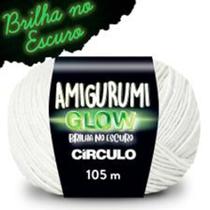 Fio Linha Amigurumi Glow Círculo - 50g / 105m - Brilha no Escuro