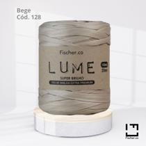 Fio Lume Super Brilho Fischer com 140mts e 25mm Cor Bege 128