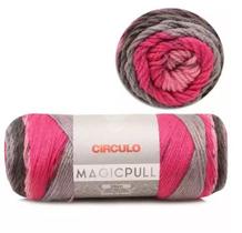 FIO MAGIC PULL 306 MTS CIRCULO COR 8668 MESCLA YPÊ ROSA - Fio de Tricô e Crochê