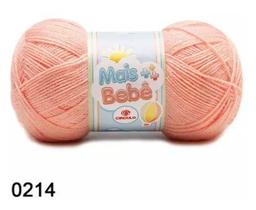 Fio mais bebê circulo 100g cor 0214 blush salmão
