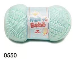 FIO MAIS BEBÊ CIRCULO 100G COR 0550 VERDE CANDY - Fio de Acrílico para Bebês FIO MAIS BEBÊ CIRCULO 100G COR 0550 VERDE CANDY - Fio de Acrílico para Bebês