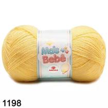 Fio mais bebê circulo 100g cor 1198 manteiga amarelo canário