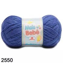 Fio mais bebê circulo 100g cor 2550 azul bic