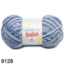 Fio mais bebê circulo 100g cor 9128 mescla inverno azul claro Fio mais bebê circulo 100g cor 9128 mescla inverno azul claro