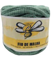 Fio Malha Residual 1Kg Artesanato Croche Trico Verd Listrado