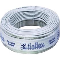 Fio Manga 4 x 22AWG Com Blindagem Bege Tiaflex - RL / 100 Fio Manga 4 x 22AWG Com Blindagem Bege Tiaflex - RL / 100