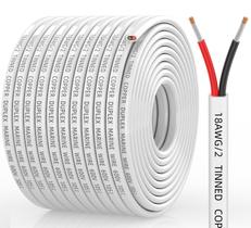 Fio marinho CONEPY 18 Gauge 18/2 Duplex IP68 impermeável 30m Fio marinho CONEPY 18 Gauge 18/2 Duplex IP68 impermeável 30m