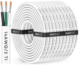 Fio marinho NAOEVO 14 Gauge 14/3 Triplex 14 AWG 30m à prova d'água