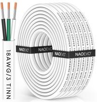 Fio marinho NAOEVO 18 Gauge 18/3 Triplex 30 pés para barco, RV Fio marinho NAOEVO 18 Gauge 18/3 Triplex 30 pés para barco, RV