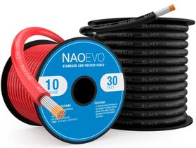 Fio marinho NAOEVO, cobre estanhado de calibre 10, PVC, 20m, IP68 Fio marinho NAOEVO, cobre estanhado de calibre 10, PVC, 20m, IP68