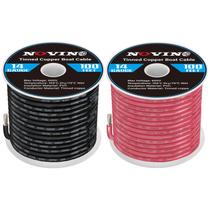Fio Marinho NOVINO 14 AWG 61m Vermelho e Preto Cobre Estanhado