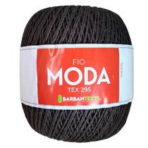 Fio Moda Tex 295 Barbantextil 500 Metros Cor Marrom - Ideal para Crochê e Tricô