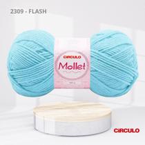 Fio Mollet 100g 200m 100% Acrílico para Crochê, Tricô e Artesanato Cor:2309 - FLASH Fio Mollet 100g 200m 100% Acrílico para Crochê, Tricô e Artesanato Cor:2309 - FLASH
